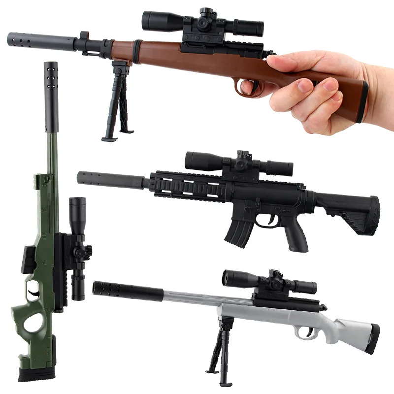 

Children Outdoor Water Gun S98k Rifle Sniper Rifle Real Person Model Electric Machine Gun Toy Gun 7007