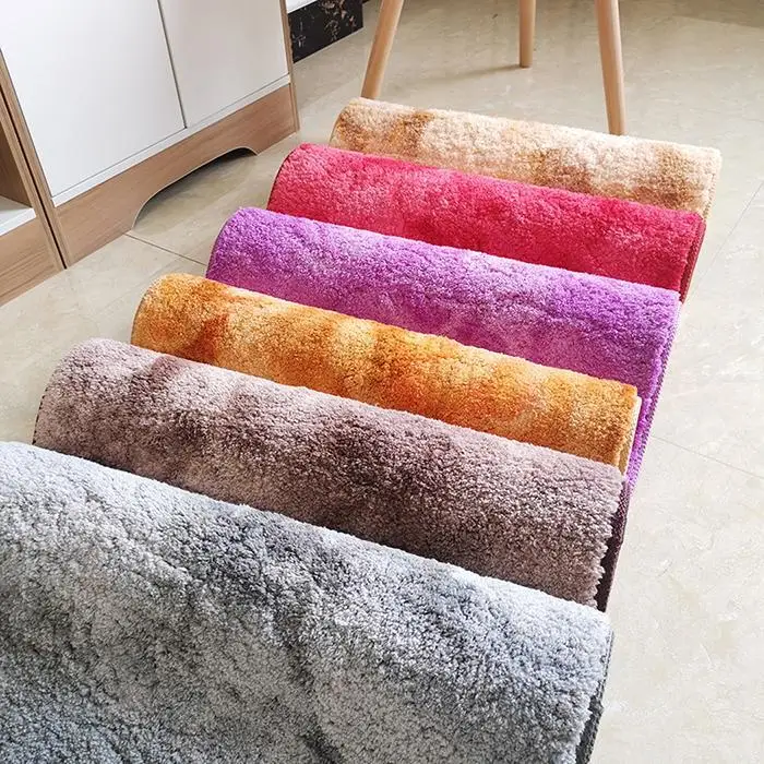 6 стиль градиентный цвет Овальный коврик для спальни диван коврик Домашний принт комната плюшевый современный коврик для гостиной, спальни