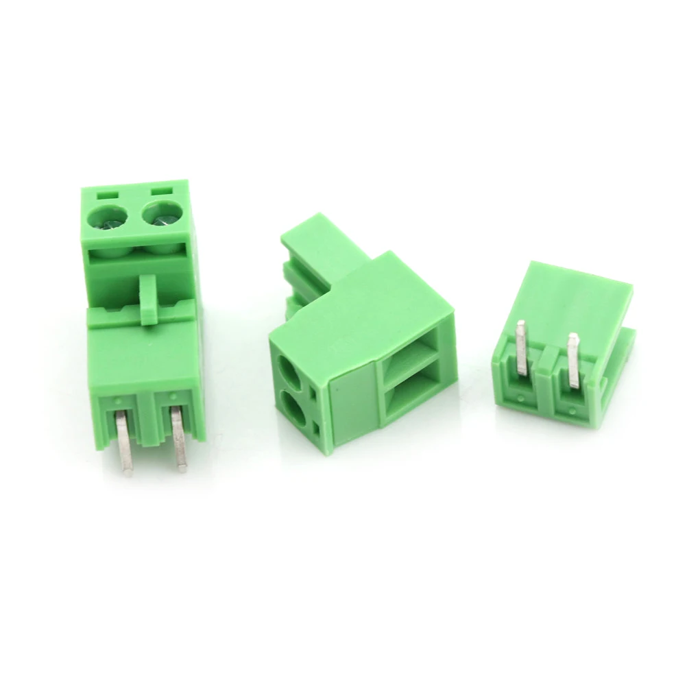 20 шт Универсальный 2 полюса/2Pin PCB 5 08 мм винт клеммный блок соединительные