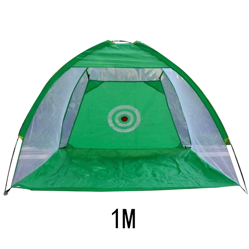 Green 1m PGM Крытый Открытый складной Гольф Практика сетка для гольфа удара клетка сад Луг практика палатка для гольфа тренировочное оборудование - Цвет: Green 1m