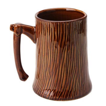 

Tree Stump Axe Ceramic Cup Creative Office Water Cup Large Capacity 600Ml