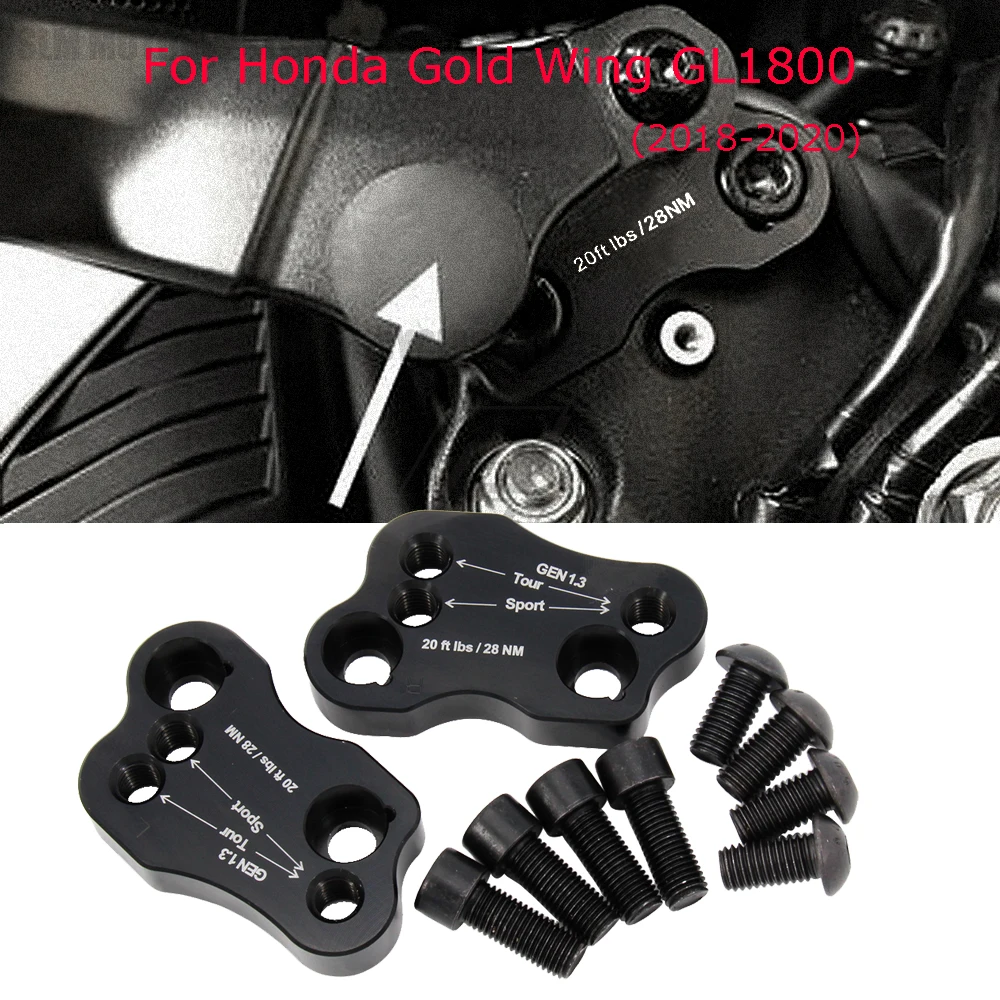 MotoAdjustHandleBarClampRaisedExtendHandlebarMountRiserFor