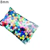100pcs Multiple Color Mixed Fishing Rigging Plastic Beads Stops for Lure Spinners Sabiki DIY 6mm 8mm 5
