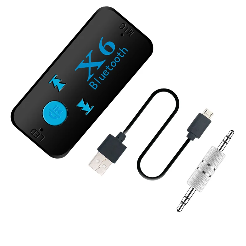 USB Bluetooth Aux аудио приемник адаптер 3 5 мм разъем 4 1 гарнитура Поддержка TF карты A2DP Mp3