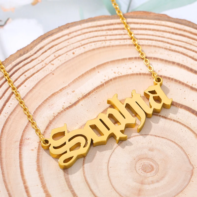 Personalized Name Gold Necklaces For 