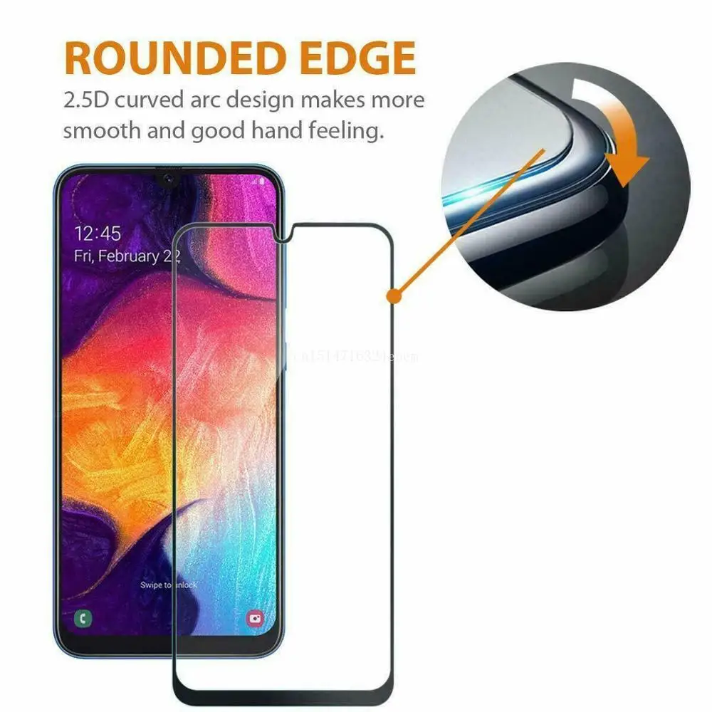 Защитное стекло закаленное для Samsung Galaxy A20 A10 A50 A40 A30 A60 A70 A80 A90|Защитные стёкла и