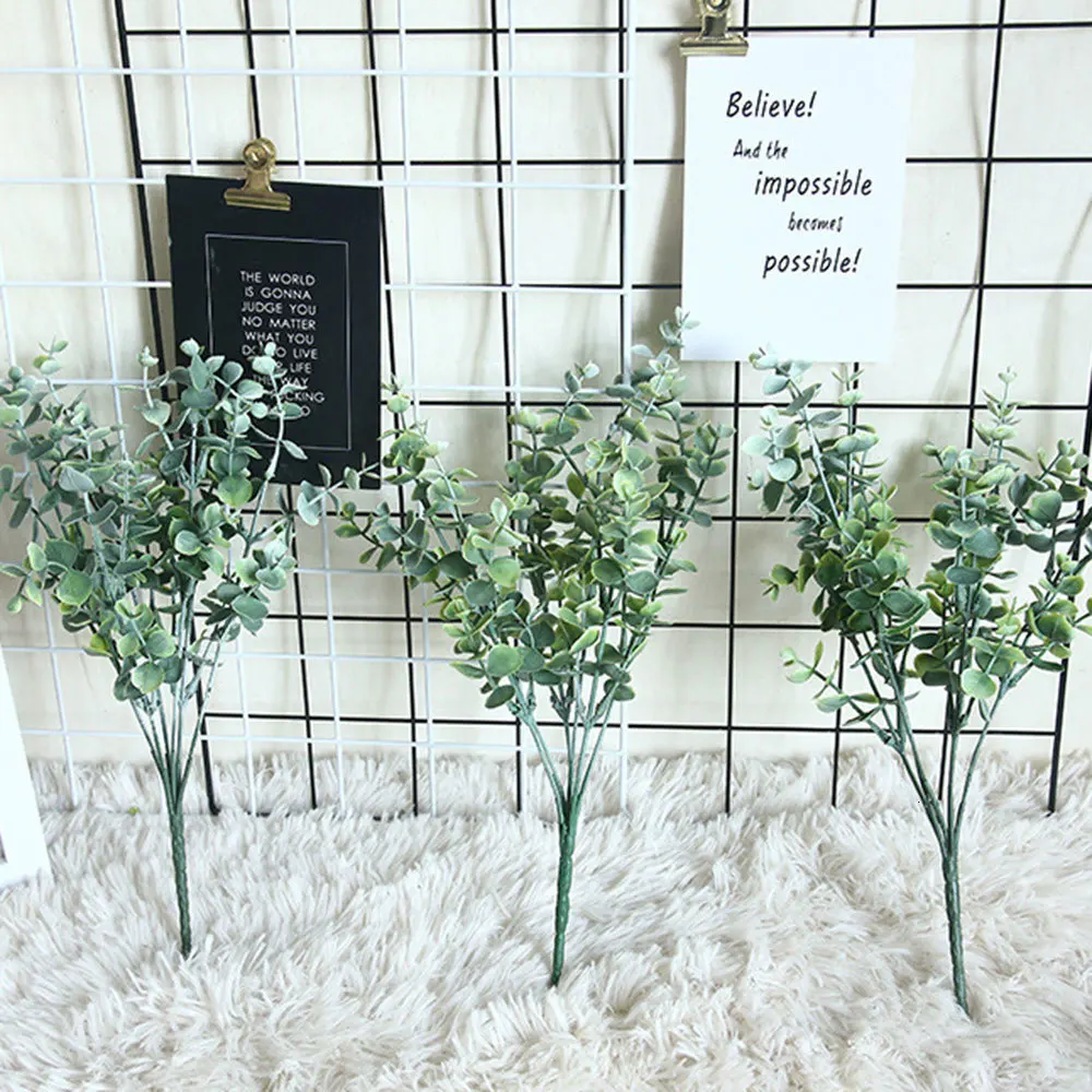 1 шт. скандинавские искусственные растения INS эвкалипта денежный лист с травой производители для домашнего свадебного украшения растительные стены поддельные цветы