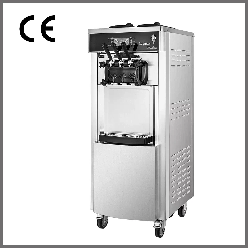 

Vertical Soft Ice Cream Machine With Precooling System Ice Cream Makers Machine 2200W 220V