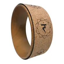 Пробковое колесо для йоги, дерево, печать, изгиб спины, артефакт, для беременных женщин, колесо Дхармы, Пилатес, круг