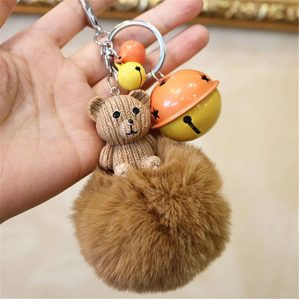 Креативный мультфильм Hairball милая сумка Подвеска студенческий подарок брелок животные и природа плюшевый маленький брелок милые плюшевые брелки