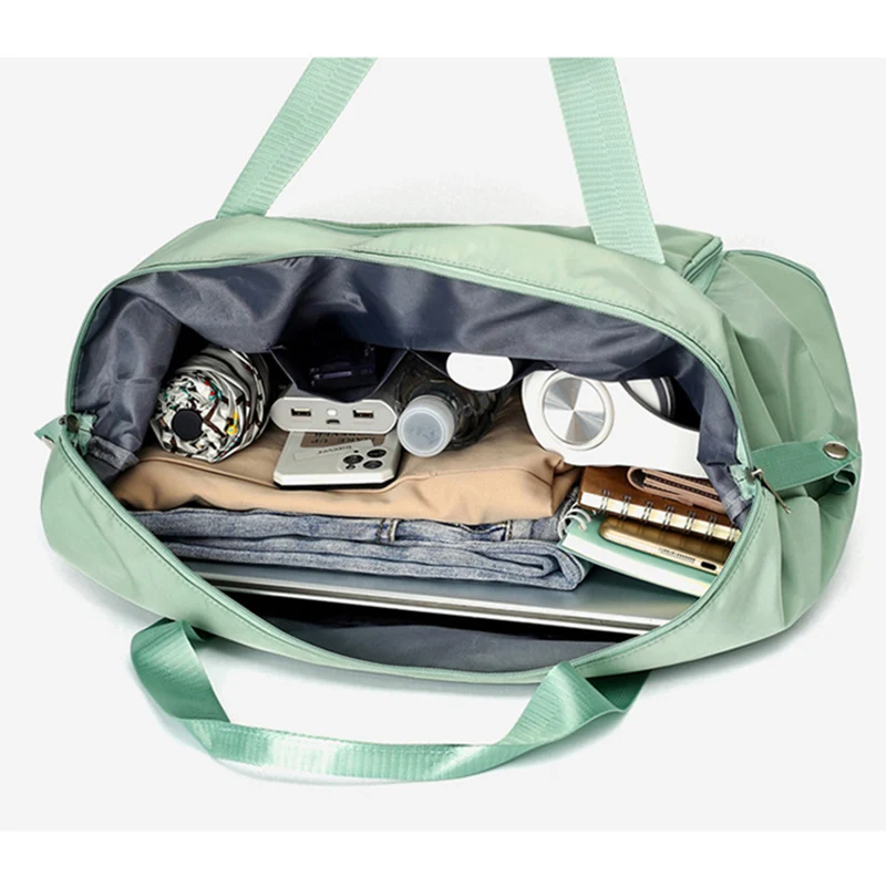 Foldable Hand Fitness Gym Bag Large-Capacity Wet Dry Separation Short-Distance Travel Bag Outdoor Swimming Yoga Bag Bags X453A