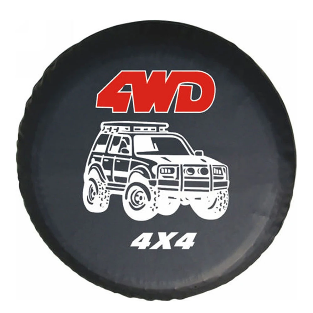 14" 15" 16" 17" Inch PVC Leather Spare Tire Wheel Cover Bag Garage