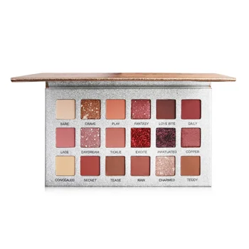 

Glitter Matte Eyeshadow Palette Makeup Glitter Pigment Smoky Eyeshadow Palette Waterproof 18 Color