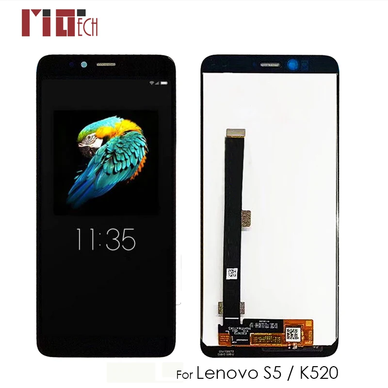 

LCD Display For Lenovo K520 Touch Screen Digitizer LCD For Lenovo S5 Glass Sensor Assembly Replacement Black No Frame+Tools
