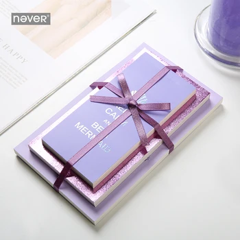 

Never Mermaid Series Memo Pad Set Line Line Dotted Blank Paper Notebpad Blank Dotted Paper Planner Accessories Office Decoration