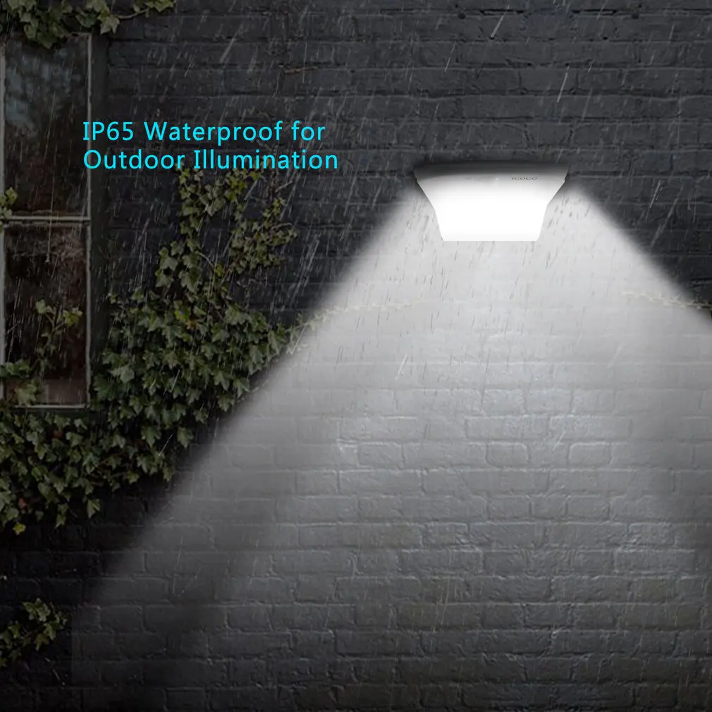 ICOCO Lights Outdoor Motion sensor Night security wall lamp 16 20 34 LED Waterproof Energy saving Garden Front door Yard
