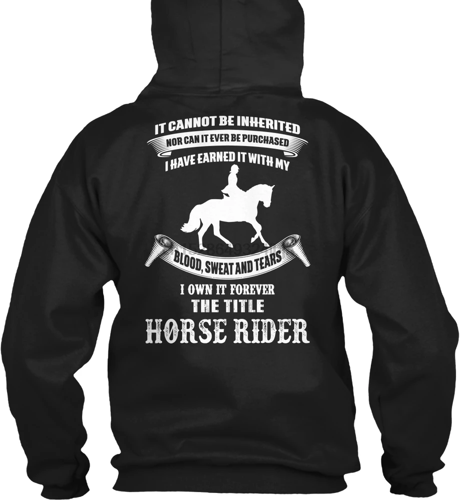 Мужская толстовка с длинным рукавом HORSE RIDER(ограниченная серия) женская уличная одежда