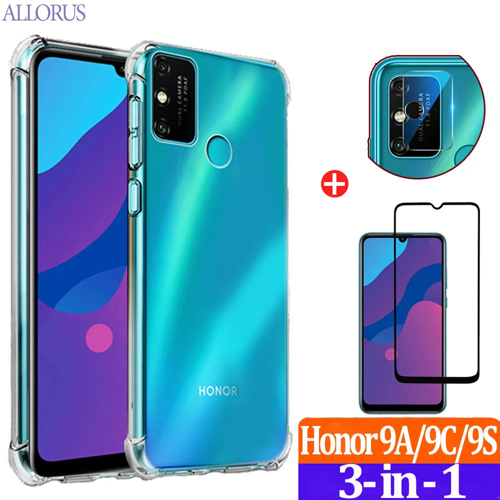 чехол на телефона Honor 9A Прозрачная подушка безопасности Ударопрочные кейс+Huawei Y6P
