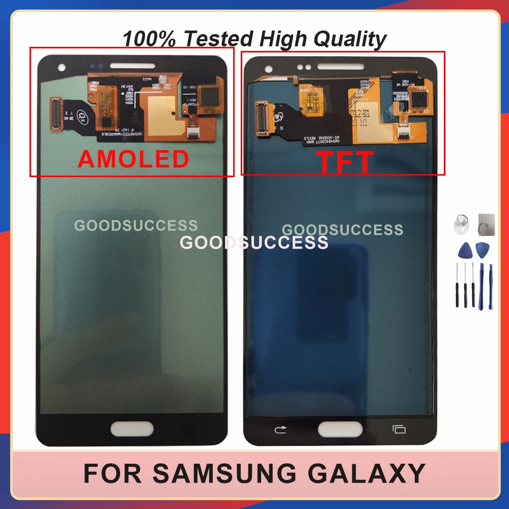 Новинка для SAMSUNG Galaxy A5 2015 A500 LCD SM-A500 A500F A500FU A500M ЖК-дисплей сенсорный экран стекло