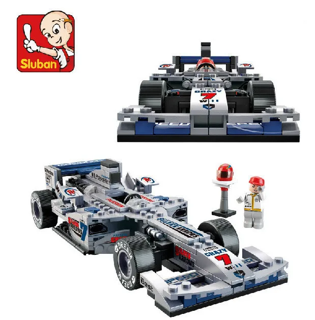 Sluban M38 B0352 F1 гоночные игрушечные модели машин детские развивающие DIY головоломка