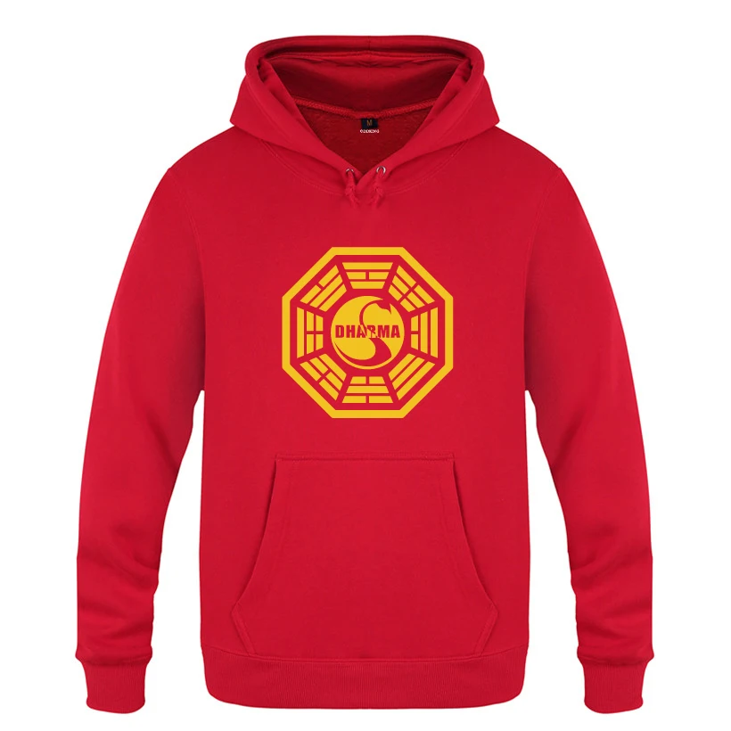 HOY HUAT Dharma Initiation Swan Logo Lost толстовки мужские мужские пуловеры флисовые толстовки с капюшоном - Цвет: HOY HUAT