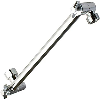 

Shower Arm Extension, Arm Extender,Adjustable Height Shower Head Arm,Brass Shower Head Extension Arm,High Polished Chrome Finish