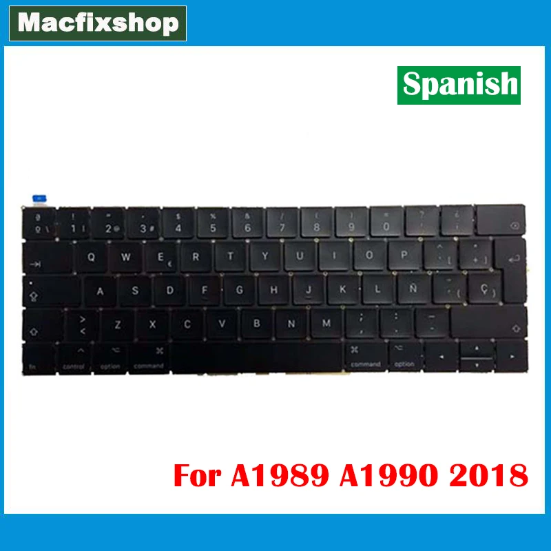 Tastiere Per Laptop A1989 A1990 Tastiera Spagnola 2018 Anni Per Macbook Pro Retina 13 15 Pollici Sp A1990 1989 Sostituzione Tastiera