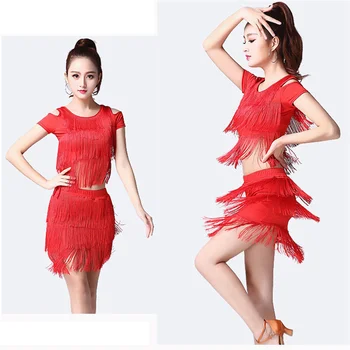 

Latin Dance Dress for Women Ballroom Sumba Tango Latin Dance Skirt Lady Latin Dance Costumes Dress Rumba Qia Qia Dress Sequin