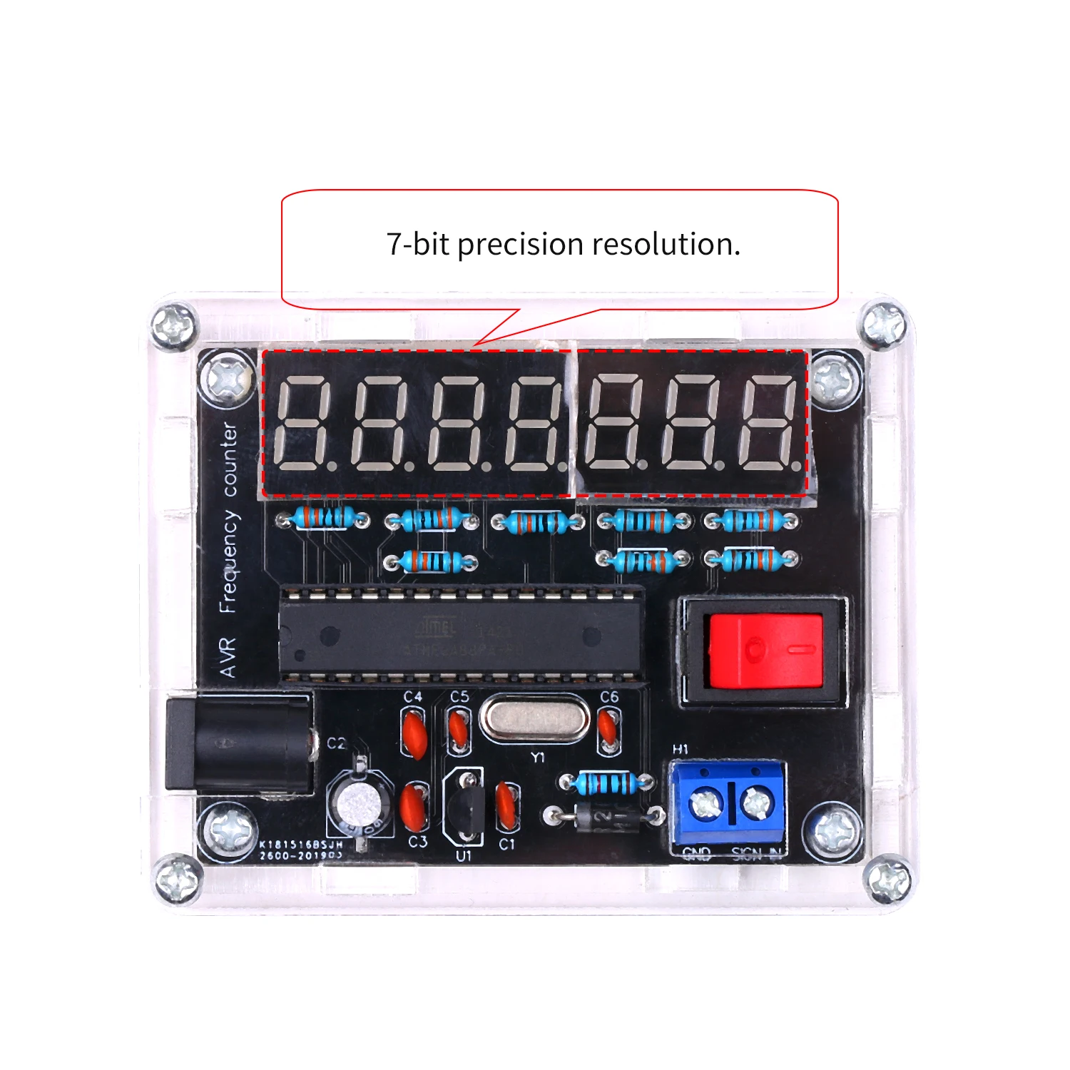 10 МГц Частотомер DIY Kit частотомер частоты AVR с оболочкой счетчик частотомер, частота измерения