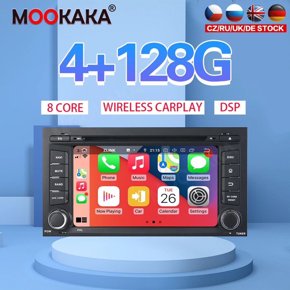 

7" Android 10 4G 128GB Car Player For Seat Leon 2014 Car GPS Navi CarPlay Head Unit DSP Stereo