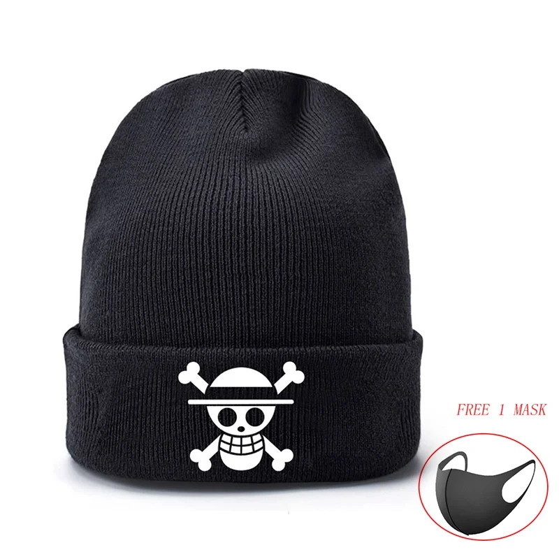 

One Piece Warm Cap 2020 New Fashion Skull Knitted Hats for Women Men Winter Hat