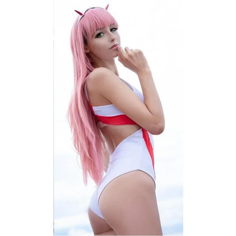 2019 Хэллоуин Аниме дорогой в Фране Код: 002 Zero Two косплей костюм сексуальное боди для