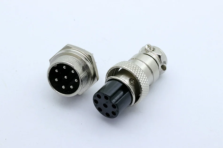 1 компл. GX16 XLR 16 мм 2 3 4 5 6 7 8 9 10 Pin гнездовой штекер мужской шасси Монтажная розетка авиационный разъем высокое качество