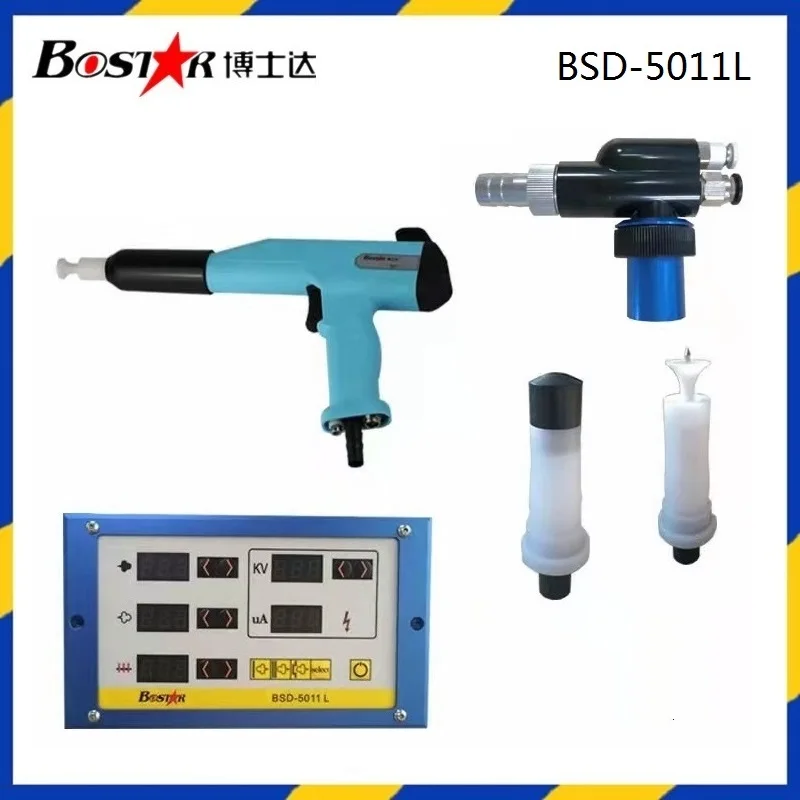 

BOSTAR BSD-5011L Manual Electrostatic Powder Spray Gun,Portable Plastic Powder Coating System Metal Workpiece Spray Machine