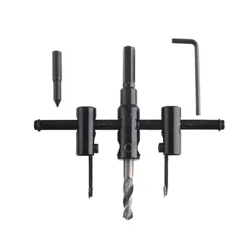 

Adjustable Circle Cutter 30mm-120mm Hole Bit Wood Metal &Amp; Wood Cutter Kit Durable Drill New Cordless DIY Tool Woodworking