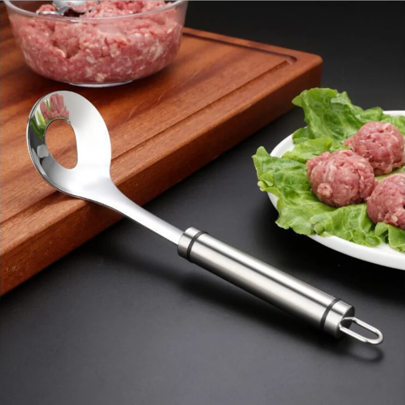 Форма для фрикаделек из нержавеющей стали уникальный ручной пресс тип Meatball форма для ручной работы форма для фрикаделек кухонный инструмент