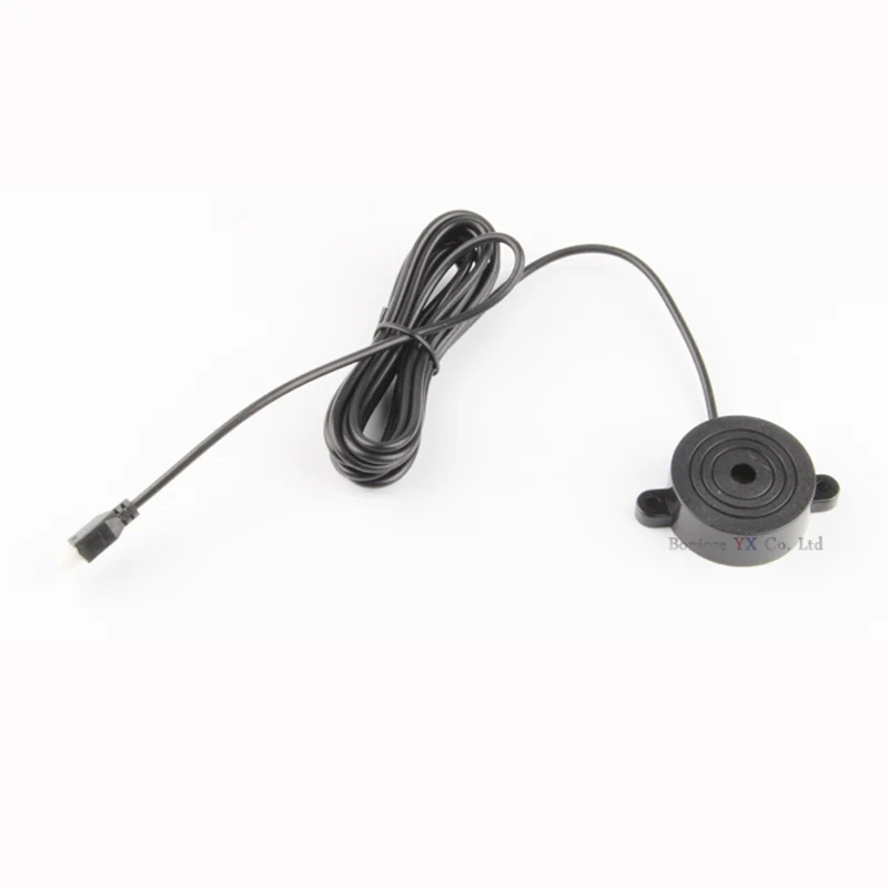 Car Parking Sensor Kit 4 Sensors Buzzer 16.5mm Reverse Backup Radar Sound Alert Indicator Probe System Silver/White/Black/Grey