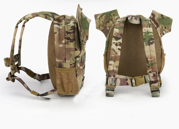 1000D нейлоновый тактический рюкзак Камуфляжный военный летучая мышь для девочек, мини-Детская сумка для занятий спортом на открытом воздухе, сумки для скалолазания с крыльями, рюкзаки для женщин, летучая мышь