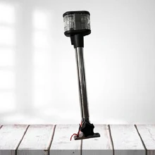 Полюсная лампа сигнальная коррозионная устойчивость кормовая нержавеющая сталь Универсальный парусПредупреждение навигационный светильник Морская Лодка складывающаяся 12 В