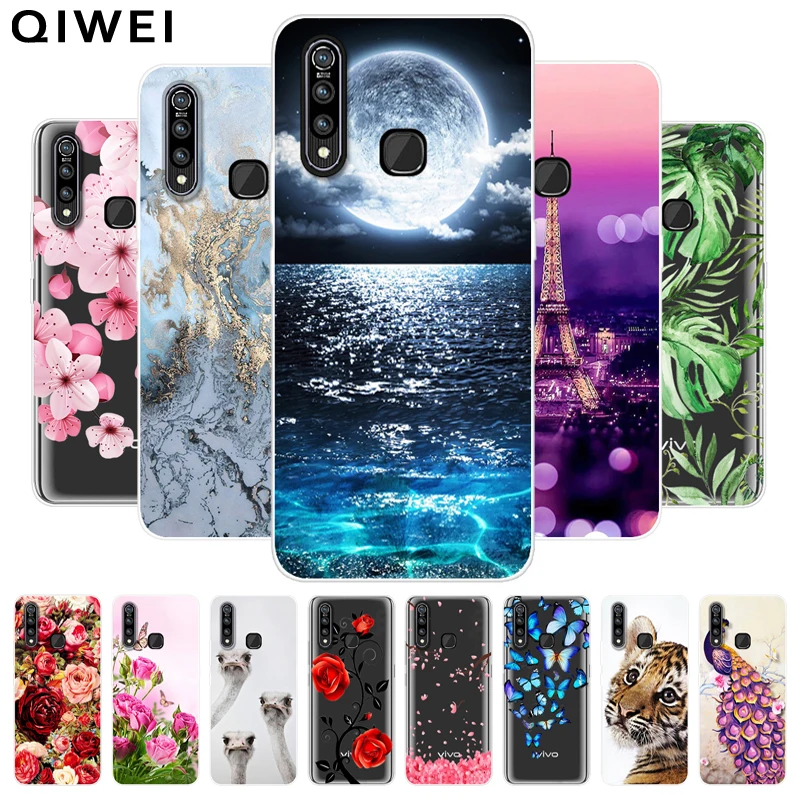 

6.53'' Coque For Vivo Z1 Pro Case Flower Clear Soft TPU Silicone Back Cover For VivoZ1 Pro Z1Pro Phone Cases For Vivo Z 1 Pro
