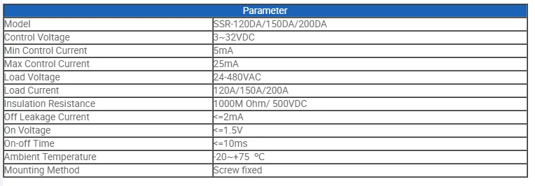 CG SSR-120DA 150DA Однофазный DC контроль AC теплоотвод 24-480VAC до 3-32VDC 120A 150A DA твердотельное реле