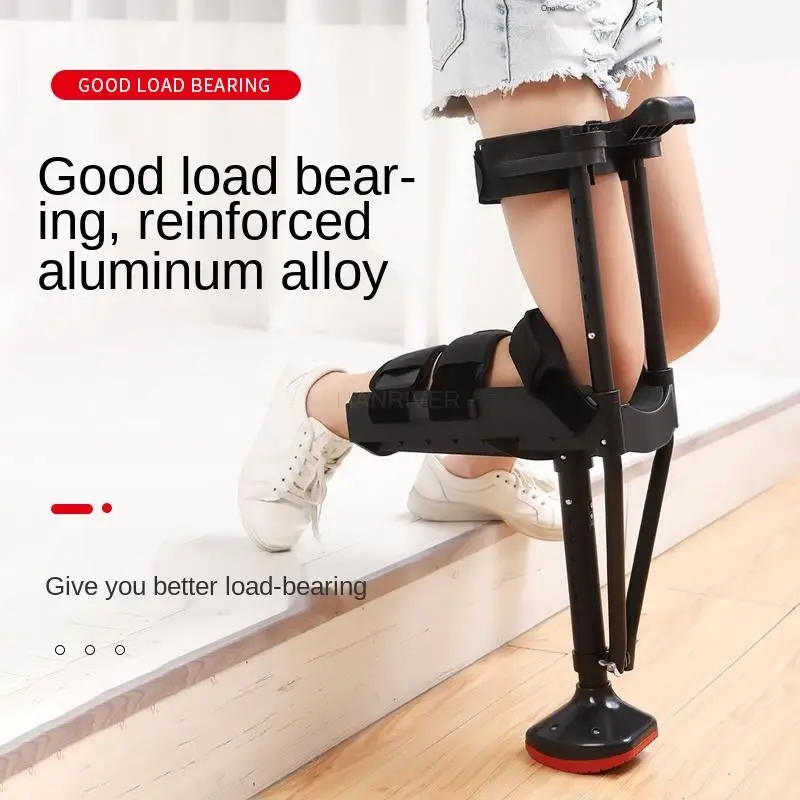 Sprained ankle fracture leg ankle hurt antiskid stick one leg extension step help walking auxiliary 3