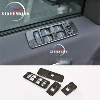 

Wood Grain Window Llift Buttons Frame Cover For Land Rover Discovery Sport 15-18