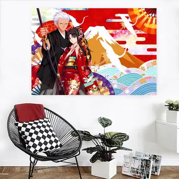 

[Self-Adhesive] 3D Fate Stay Night 402 Japan Anime Wall Stickers Mural Decal Wall Murals AJ WALLPAPER Belly