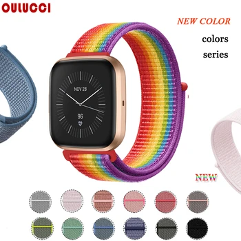 

OULUCC band for fitbit versa 2 strap Breathable Replacement Strap Sport Loop for fitbit versa Lite Band strap Accessories