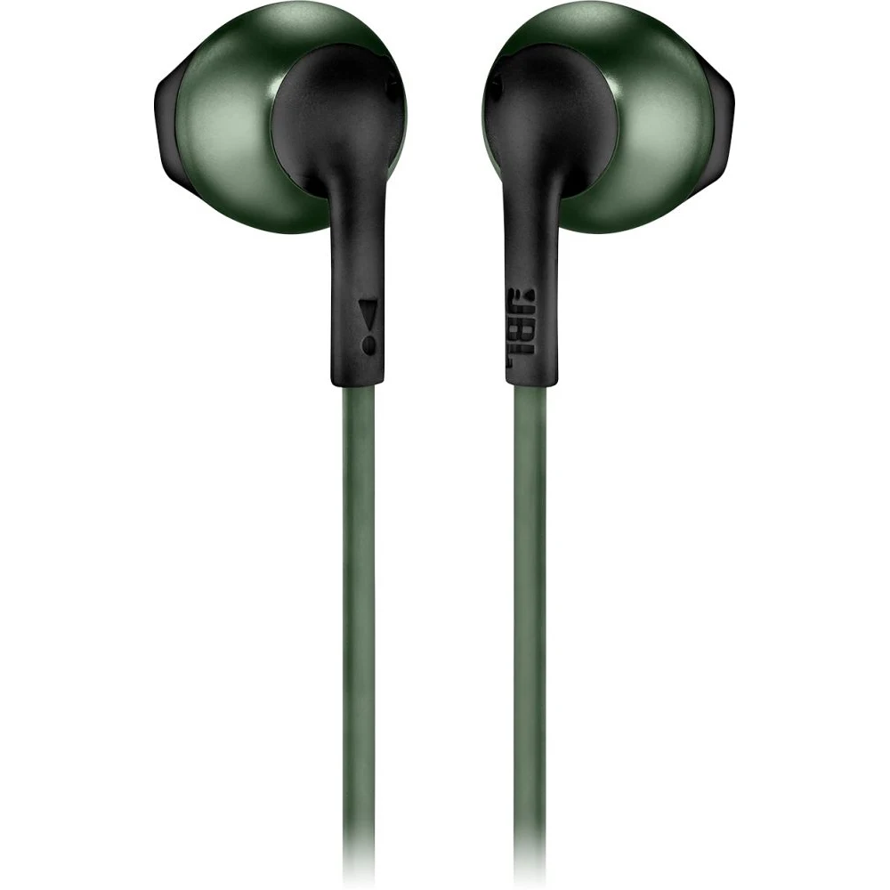 Гарнитура вкладыши JBL T205BT зеленый беспроводные bluetooth