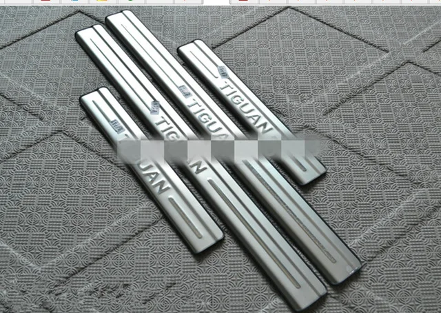 Stainless Steel Door Sill / Scuff Plate / Threshold 4pcs/set for Volkswagen TIGUAN 2008