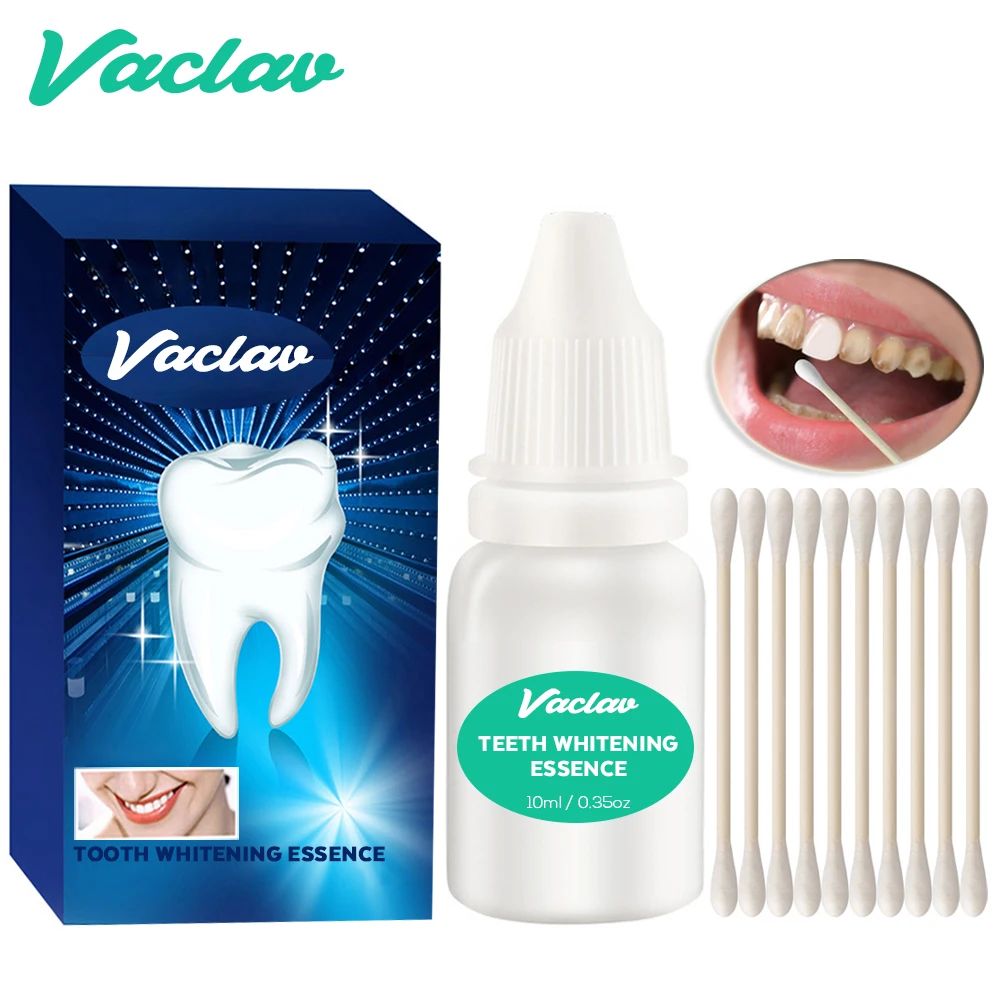 Vaclav Tooth Whitening Essence Powder Cleaning Whitening Serum Removes