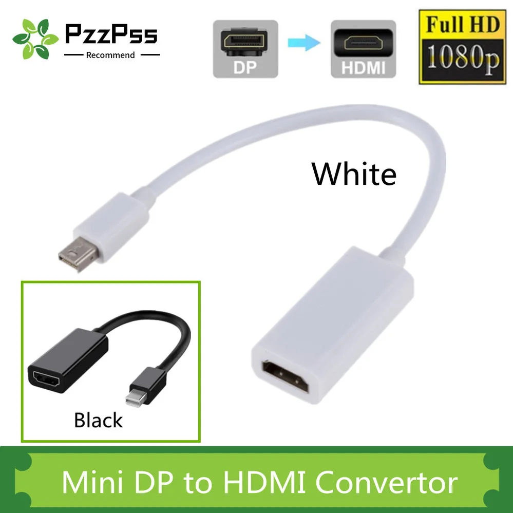 Мини DP к HDMI совместимый кабель 1080P проектор ТВ 1 4 конвертер порта дисплея для Apple Mac