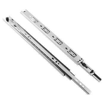 

3 Folds Ball Slide Micro Guide Steel Ball 3 Sections 30mm Wide Steel Ball Cabinets Drawer Steel Ball Slide Drawer Cabinet Slides